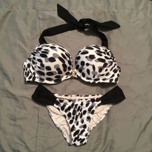Victoria's Secret Snow Leopard Push-Up Bikini